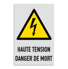 Panneau de danger W012 - LIGNE HAUTE TENSION