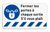 Panneau d'obligation - M028 - Verrouillage obligatoire