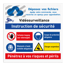 Panneau de sécurité pour chantier - Instruction de sécurité avec votre logo