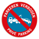 Parkeerbord - E1 - Privé Parking