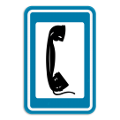 Verkeersbord SB250 F61 - Telefoon