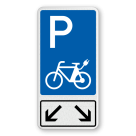 Parkschilder - 2 Parkplätze Nur Elektrisch Fahrrad