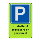 Parkeerbord E4 uitsluitend parkeren bezoekers
