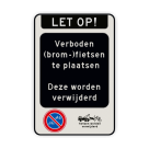 Verkeersbord verboden (brom)fietsen plaatsen - RVV E03 - reflecterend