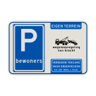 Parkeerbord - bewoners + wegsleepregeling + Art. 461