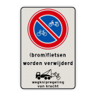 Verkeersbord E3 (brom)fietsen worden verwijderd + wegknipregeling