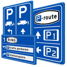 Parkeerroute borden 