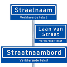 Straatnaambord KOKER + ondertekst