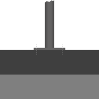 Op de grond (Montageplaat)