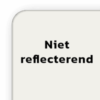 Niet reflecterend