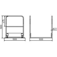 1000x1000mm / 40kg