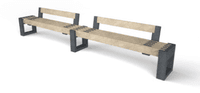 Canvas 360 2N (met 2 rugleuningen dezelfde zijde)