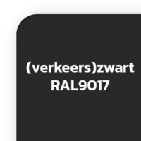 zwart RAL9017