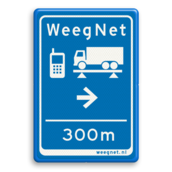 Informatiebord Route WeegNet 40x60cm