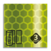 Flexibel reflecterende folie Geel-Groen FLUOR V-8013 EVG gemetalliseerd
