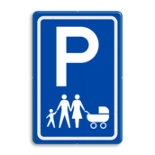 Verkeersbord E08s parkeerplaats voor gezinnen