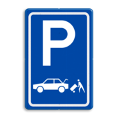 Verkeersbord RVV E07c - Parkeergelegenheid Laden en lossen