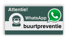 WhatsApp Attentie Buurtpreventie Informatiebord 05 basic - L209wa-g