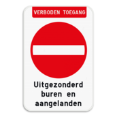 Bord Verboden toegang - C1