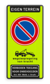 Parkeerverbod RVV E01 + wegsleepregeling + verboden toegang Art. 461