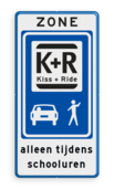 Informatiebord ZONE KISS & RIDE - pictogrammen
