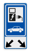 Verkeersbord RVV E08 - oplaadpunt + pijlen - BE04b