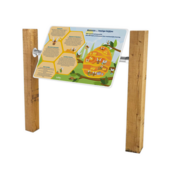 Montageframe met houten staanders - voor informatiebord natuurgebied