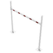 Limiteur de hauteur variable 1,8 - 2,8 mètres avec montants Ø102mm - Version fixe