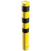 Rampaal Ø152 grondmontage, geel/zwart of verzinkt