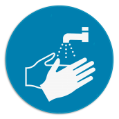 Veiligheidsbord - Handen wassen verplicht - M011