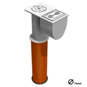 Douille de scellement PipeLock 600mm Ø 76 mm + clé