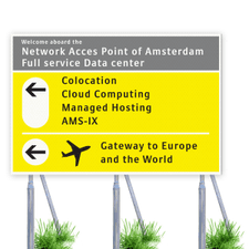 Informatiebord 2900x2000mm - Schiphol-stijl