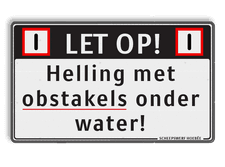 Scheepvaartbord 2000x1180mm met tekst