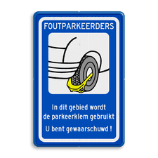 Verkeersbord RVV OV0412 - Parkeren - wielklem