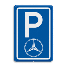 Parkeerbord E08 voor auto merk Mercedes