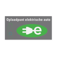 Informatiebord Opladen elektrische auto - 2150x1250mm - BE05