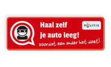 Informatiebord L207d - auto-inbraak - haal zelf je auto leeg!