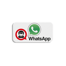 Bordsticker - WhatsApp 200x100mm - aanvulling op - L209 buurtpreventieborden