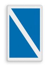 Scheepvaartbord BPR E.11.1 - Einde van een verbod of een gebod