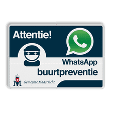 WhatsApp Buurtpreventie Informatiebord  Logo  - L209wa