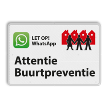 Verkeersbord L209f WhatsApp Buurtpreventie - 03