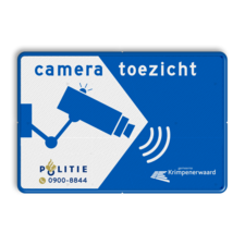 Cameratoezicht met logo / (bedrijfs)naam - BP11