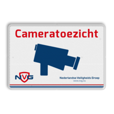 Verkeersbord cameratoezicht in huisstijl - BP03a