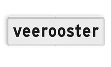 Verkeersbord RVV OBD17 - Onderbord - Veerooster