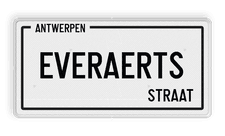 Straatnaambord België 400x200