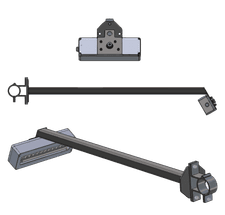 Uithouderset Ø48mm - t.b.v. aanstraalverlichting 12v of 230v