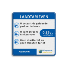 Informatiebord Laadtarieven - HustPlugin