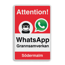 WhatsApp - Sweden - Attention! Grannsamverkan - L209wa-g