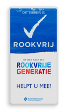 Informatiebord Rookvrij terrein met tekst en logo