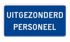 Informatiebord 2:1 - met eigen tekst